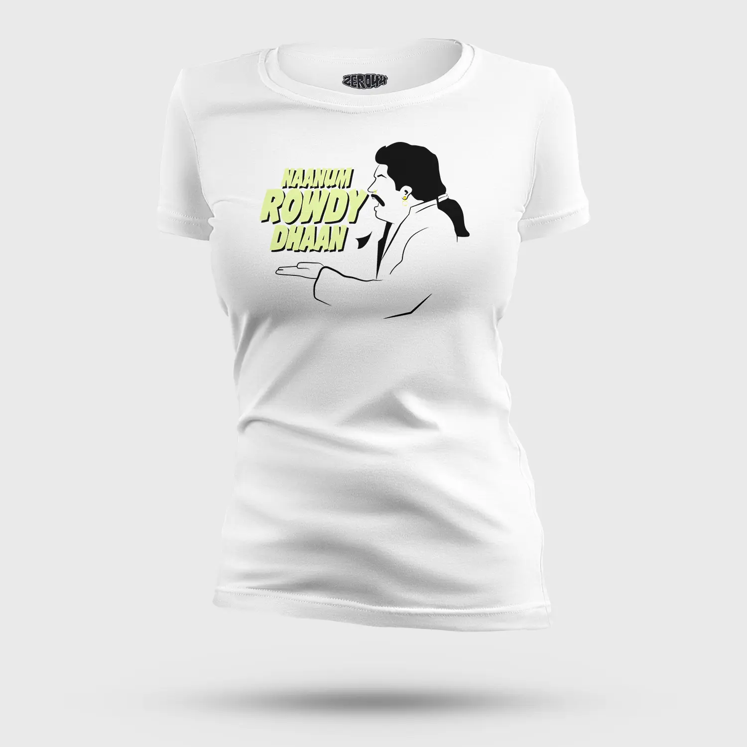 Naanum Rowdy Dhaan Women's T-Shirt in White Color