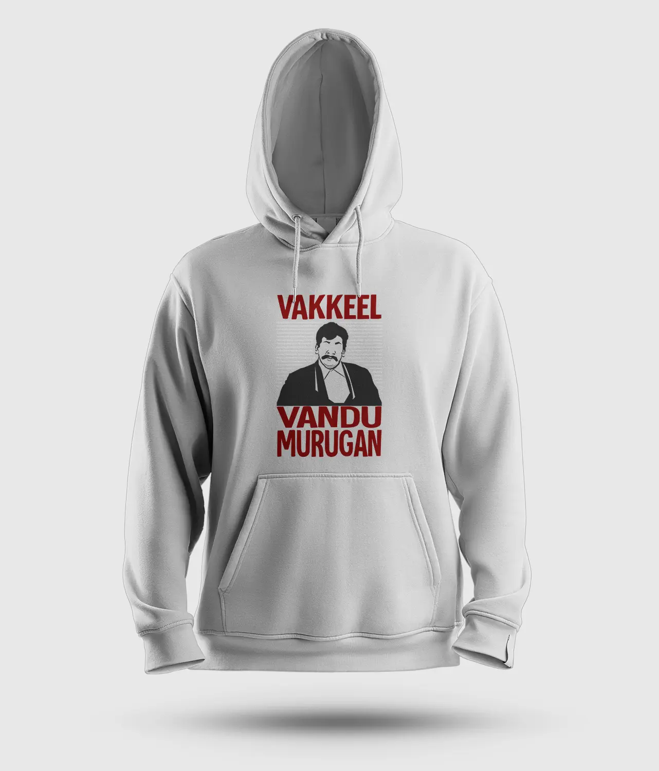 Vakeel Vandu Murugan Men/Unisex Hoodie in White Color