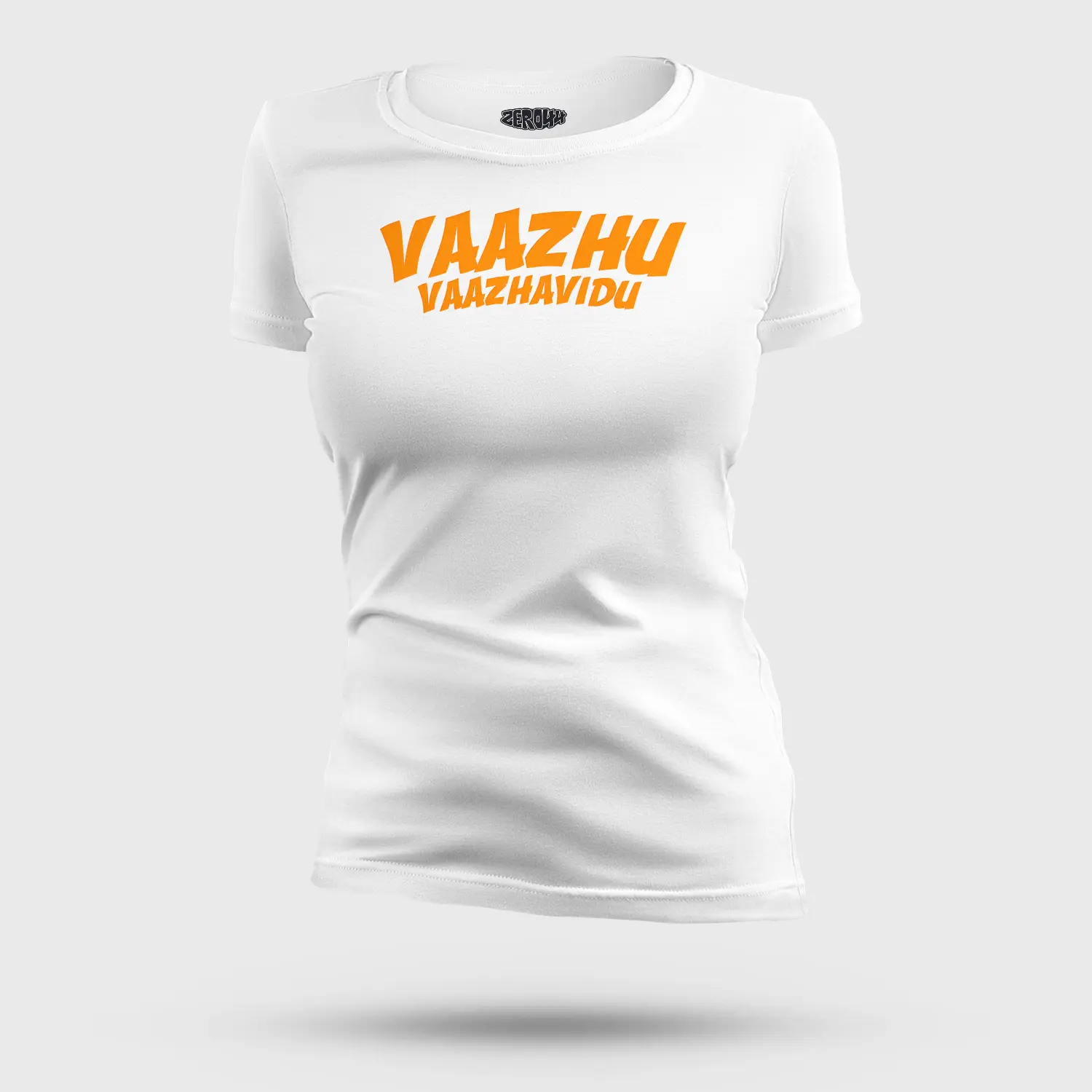 Vaazhu Vaazhavidu Women's T-Shirt in White Color