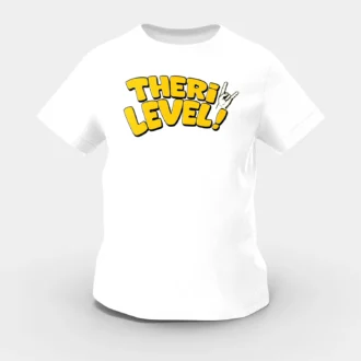 Theri Level Girls Round Neck T-Shirt in White Color