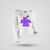 Awaa Awaa Awawaa Awawaa Awaa Awaa Women's Long Sleeve T-Shirt in White Color