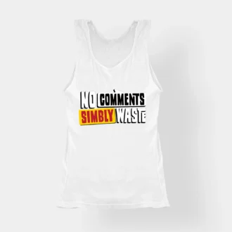 No Comments Simbly Waste Women's Tank Top in White Color