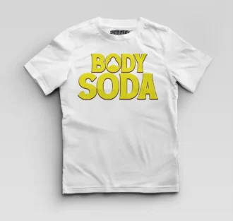 Body Soda Boys Round Neck T-Shirt in White Color
