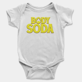 Body Soda Onesie/Romper in White Color