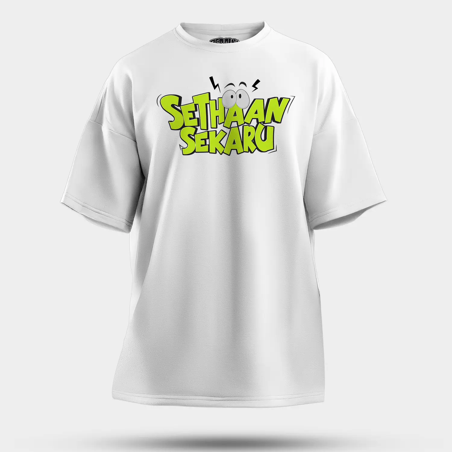 Sethaan Sekaru Men/Unisex Oversized T-Shirt in White Color