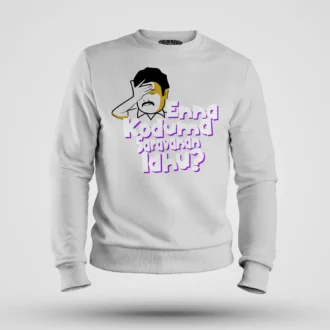 Enna Koduma Saravanan Idhu Men/Unisex Sweatshirt in White Color