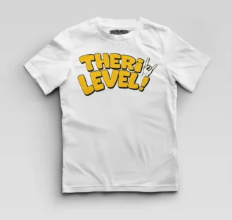 Theri Level Boys Round Neck T-Shirt in White Color