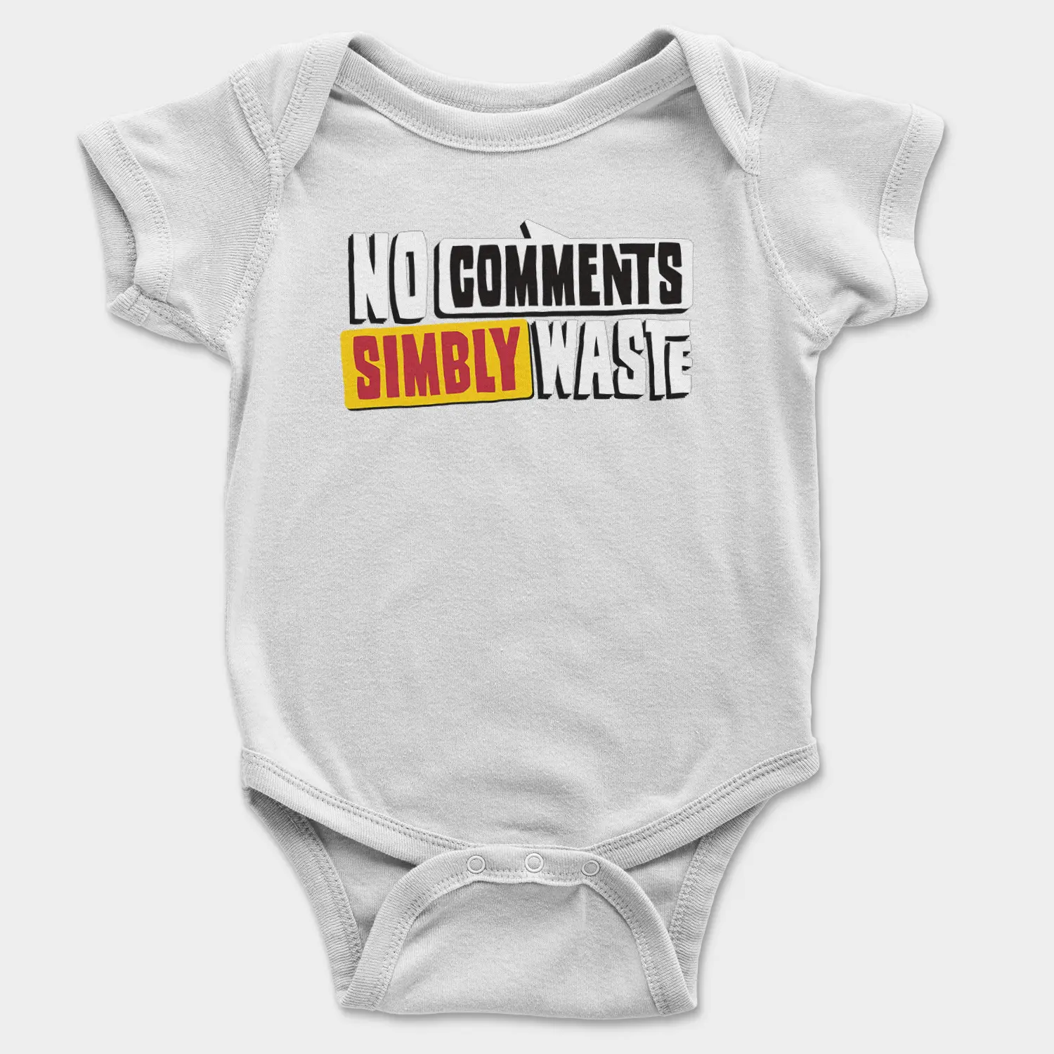 No Comments Simbly Waste Onesie/Romper in White Color