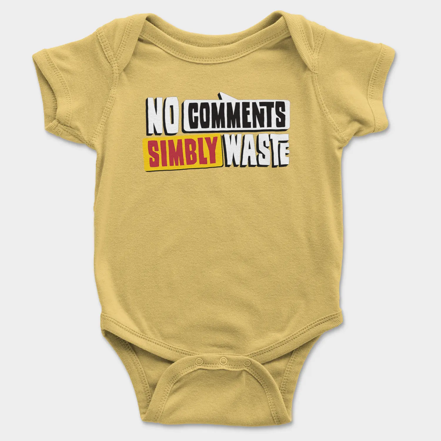 No Comments Simbly Waste Onesie/Romper in Yellow Color