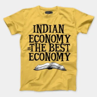 Indian Economy Is The Best Economy Men/Unisex T-Shirt in Yellow Color