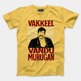 Vakeel Vandu Murugan Men/Unisex T-Shirt in Yellow Color