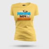 Ivanukum Oru Payasatha Potra Vendiyadhan Women's T-Shirt in Yellow Color