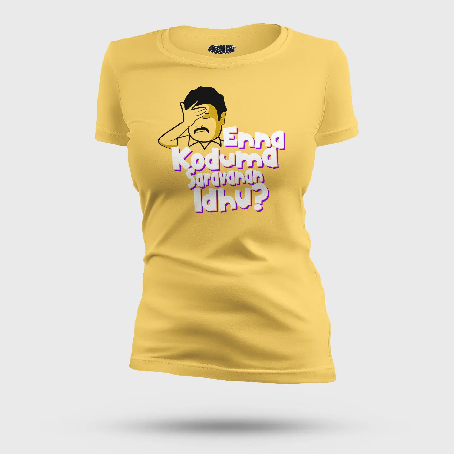 Enna Koduma Saravanan Idhu Women's T-Shirt in Yellow Color