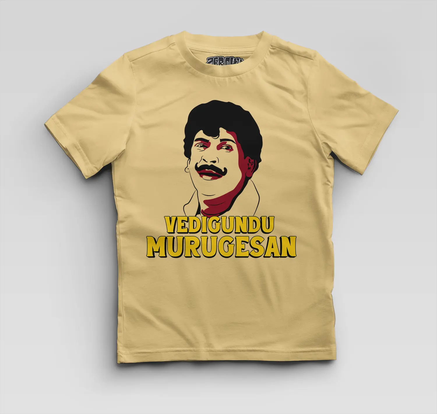 Vedigundu Murugesan Boys Round Neck T-Shirt in Beige Color