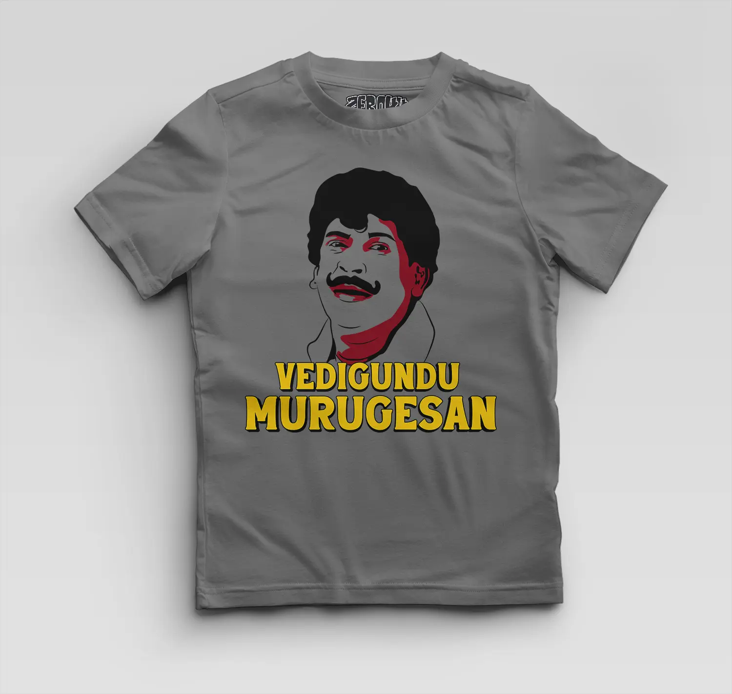 Vedigundu Murugesan Boys Round Neck T-Shirt in Charcoal Melange Color