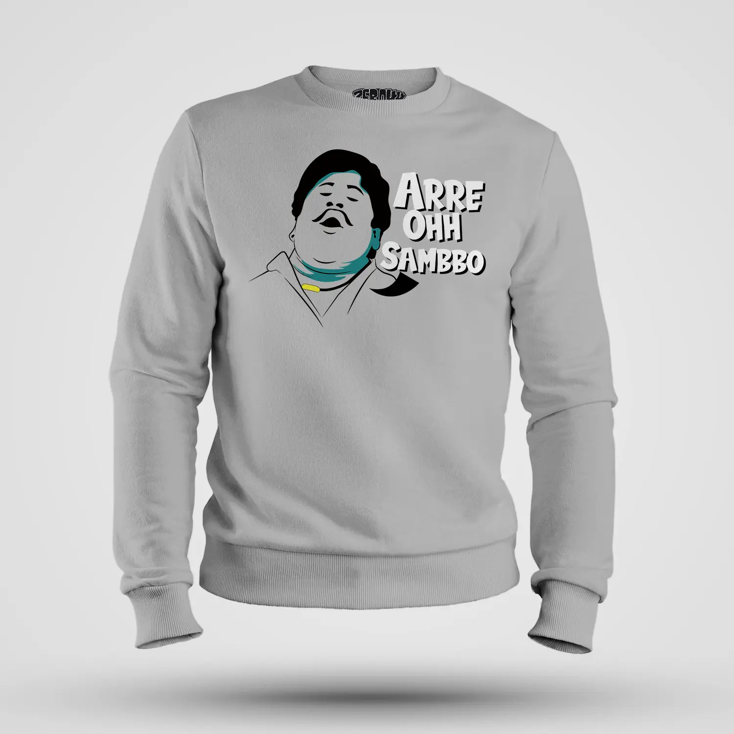 Arre Ohh Sambbo Men/Unisex Sweatshirt in Grey Melange Color