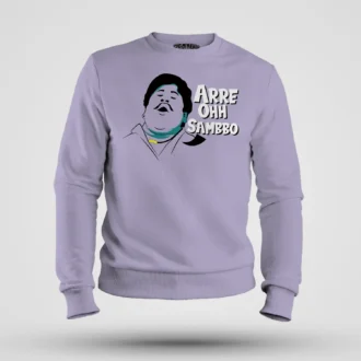 Arre Ohh Sambbo Men/Unisex Sweatshirt in Lavender Color