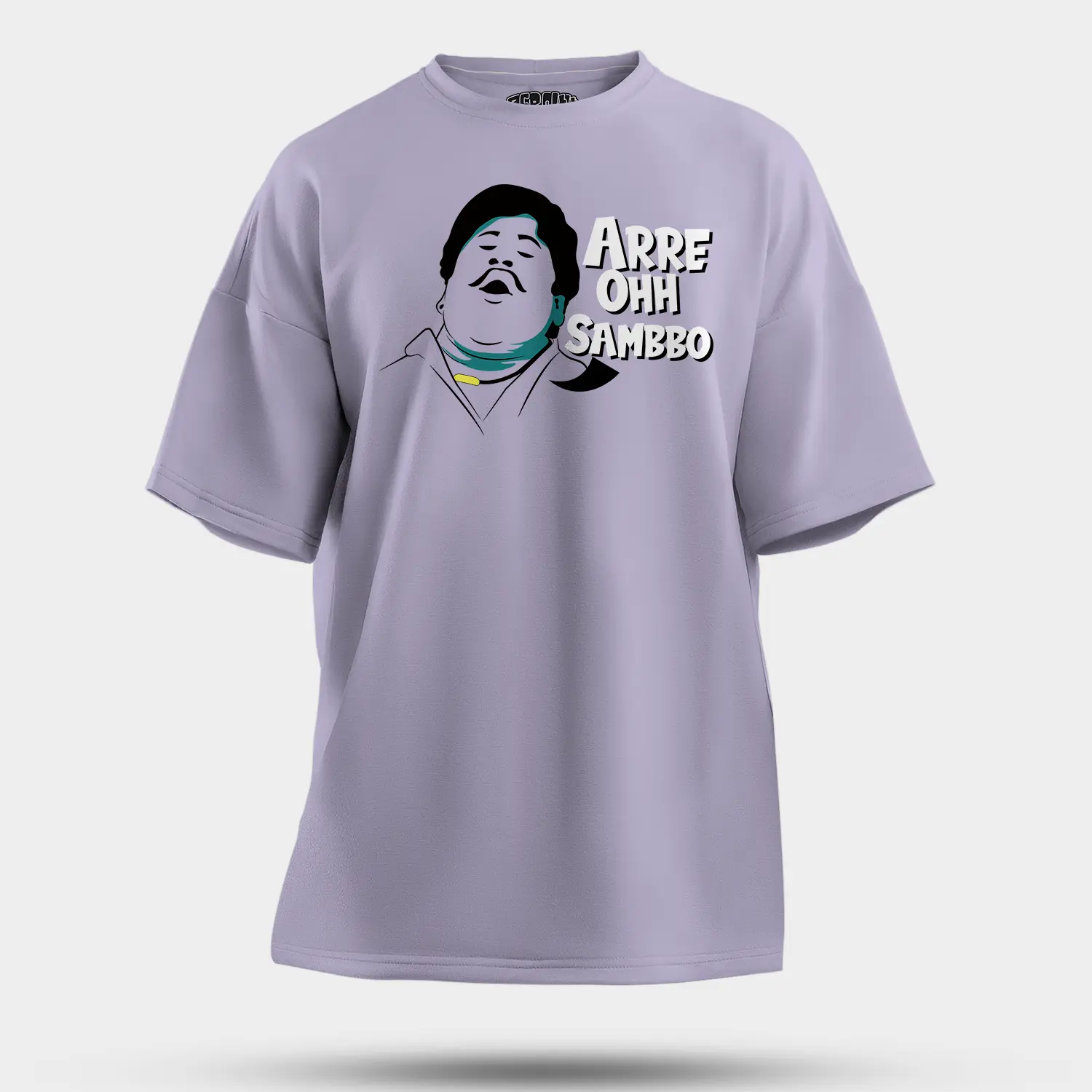 Arre Ohh Sambbo Men/Unisex Oversized T-Shirt in Lavender Color