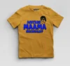 Amitabh Maama Neengala Boys Round Neck T-Shirt in Mustard Yellow Color