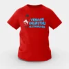 Venaam Valikuthu Aluthuruven Girls Round Neck T-Shirt in Red Color