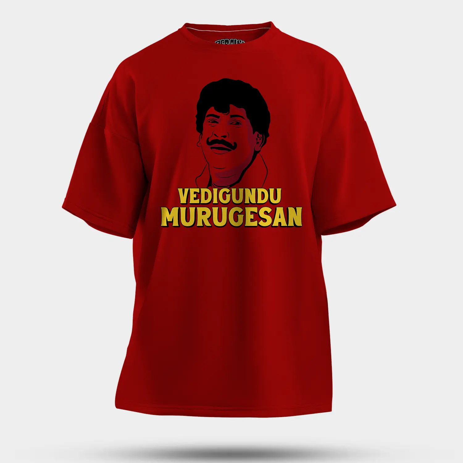 Vedigundu Murugesan Men/Unisex Oversized T-Shirt in Red Color