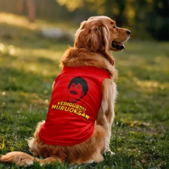Vedigundu Murugesan Dog Tank in Red Color
