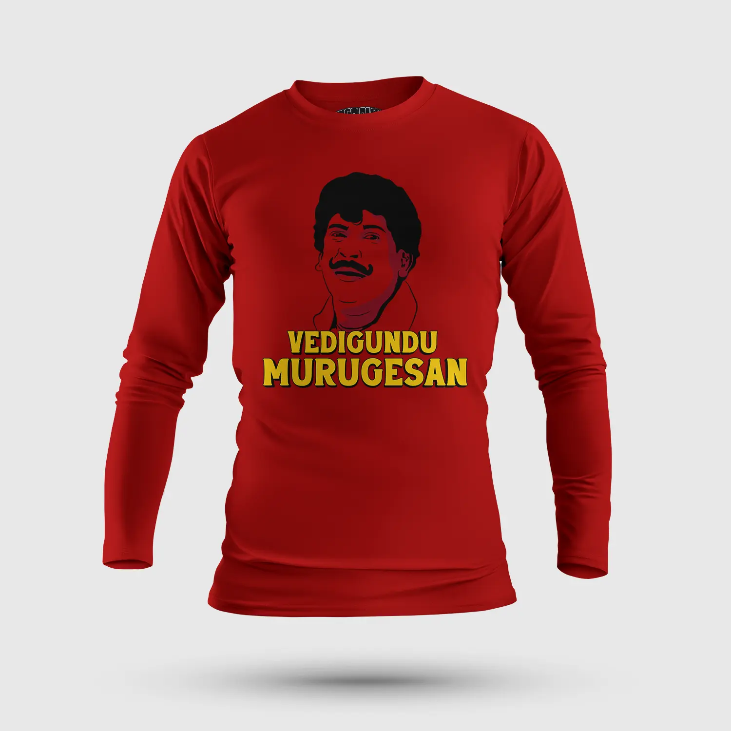 Vedigundu Murugesan Men/Unisex Long Sleeve T-Shirt in Red Color